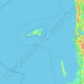 City Of Cockburn topographic map, elevation, terrain