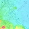 Halang topographic map, elevation, terrain
