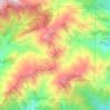 Cucamonga Wilderness topographic map, elevation, terrain