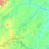 Buckingham County topographic map, elevation, terrain