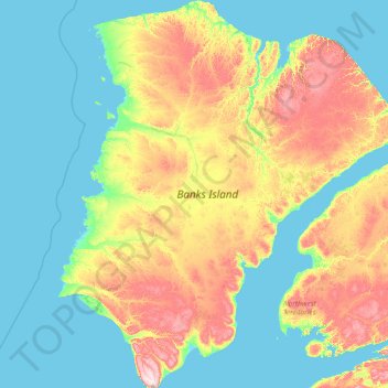 Bankseiland topographic map, elevation, terrain