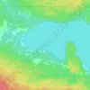 Lubicon Lake topographic map, elevation, terrain
