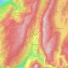 Rencurel topographic map, elevation, terrain