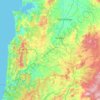 Waitomo District topographic map, elevation, terrain