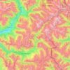 L'Ubaye topographic map, elevation, terrain