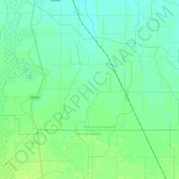 Macorna topographic map, elevation, terrain