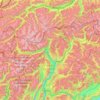 Bolzano - Bozen topographic map, elevation, terrain