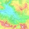 Pamukkale topographic map, elevation, terrain