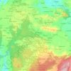 Chocolate Hills Natural Monument topographic map, elevation, terrain