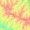 Lavínia topographic map, elevation, terrain