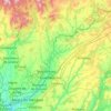 Río Henares topographic map, elevation, terrain