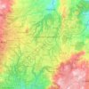 Guatemala City topographic map, elevation, terrain