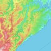 Hacking River topographic map, elevation, terrain