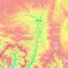 宗嘎镇 topographic map, elevation, terrain