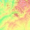 Oulan-Bator topographic map, elevation, terrain