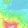 Managua topographic map, elevation, terrain