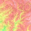 Брянская область topographic map, elevation, terrain