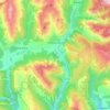 Thorame-Haute topographic map, elevation, terrain