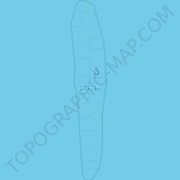 Maldives topographic map, elevation, terrain
