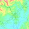 Leongatha topographic map, elevation, terrain