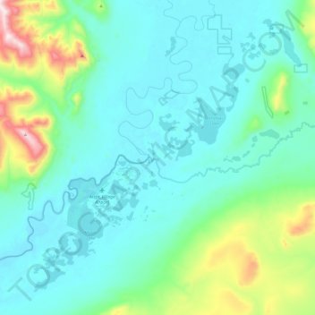 Arctic Village topographic map, elevation, terrain