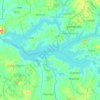Lago Kyoga topographic map, elevation, terrain