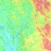 Asciano topographic map, elevation, terrain