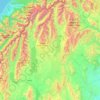 Mackenzie District topographic map, elevation, terrain