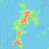 Komodo Island topographic map, elevation, terrain