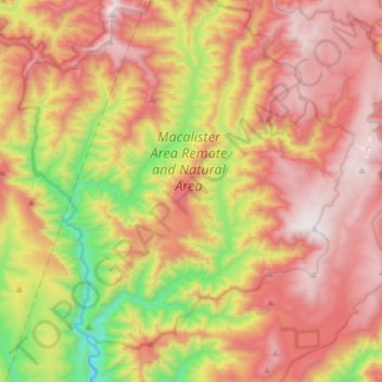 Reynard topographic map, elevation, terrain