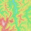 Shirakawa topographic map, elevation, terrain