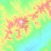 Хустайн Байгалийн Цогцолборт Газар topographic map, elevation, terrain