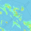 Bicol Region topographic map, elevation, terrain