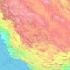 Fars Province topographic map, elevation, terrain