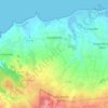 Cosqueville topographic map, elevation, terrain