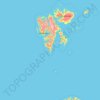Svalbard and Jan Mayen topographic map, elevation, terrain