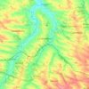 Escornebœuf topographic map, elevation, terrain