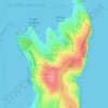 Vaucluse topographic map, elevation, terrain