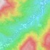 Tyenna topographic map, elevation, terrain