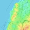 Jaffa topographic map, elevation, terrain