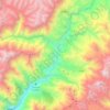 Kagbeni topographic map, elevation, terrain