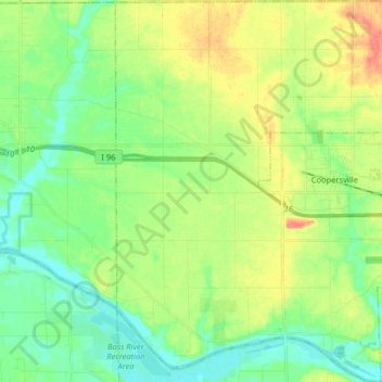 Polkton Township topographic map, elevation, terrain