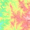Goiandira topographic map, elevation, terrain