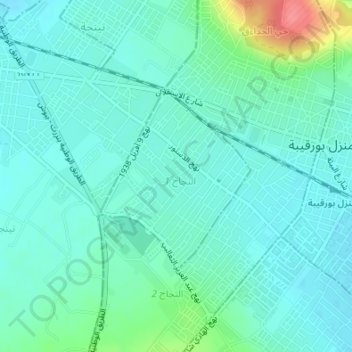 En Najah 2 topographic map, elevation, terrain