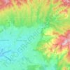 Allauch topographic map, elevation, terrain