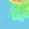 Cascais e Estoril topographic map, elevation, terrain