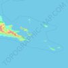 Milne Bay topographic map, elevation, terrain