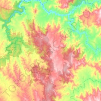 Gowan topographic map, elevation, terrain