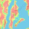 Vashon topographic map, elevation, terrain