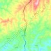 Oak Level topographic map, elevation, terrain